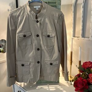 Christopher & Banks Beige Utility Jacket